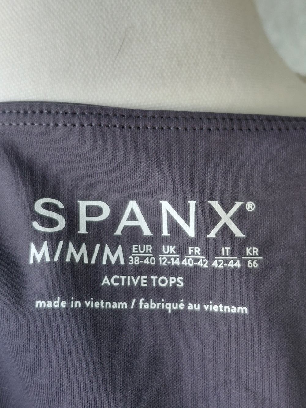 NWT SPANX 2-in-1 Peplum Mock Neck Tank Dark Storm Gray Size M - Picture 6 of 8